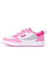 Weiße und rosa Sneakers mit perforiertem Obermaterial FILA REGA NF TEENS
