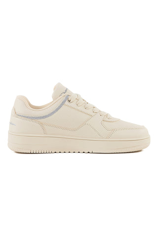 Cremefarbene Sneakers mit silbernen Details CHAMPION RD18 LOW