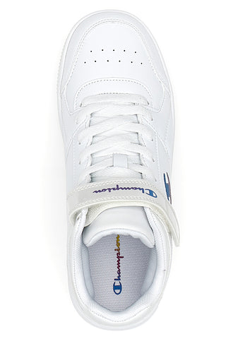 Weiße Mid-Cut-Sneaker mit Klettverschluss CHAMPION RD15 MID G GS