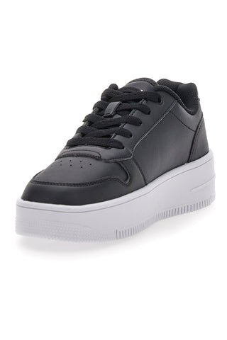 Schwarze Sneaker mit schwarzer Plateausohle CHAMPION RD18 PLATFORM GLITTER G GS