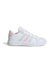 Weiße und rosa Sneakers ADIDAS GRAND COURT 2.0 K