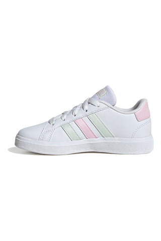 Weiße und rosa Sneakers ADIDAS GRAND COURT 2.0 K