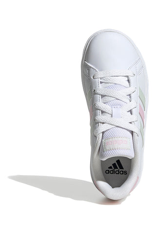 Weiße und rosa Sneakers ADIDAS GRAND COURT 2.0 K