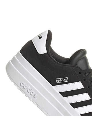 Schwarze Sneakers mit Plateausohle Adidas VL COURT BOLD J
