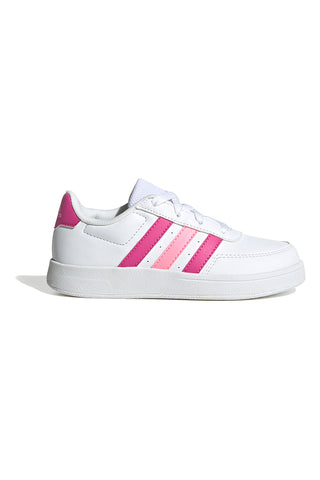 Weiße und rosa Schnürsneaker ADIDAS Breaknet 2.0 K