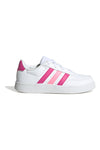 Sneakers bianche e rosa con lacci ADIDAS Breaknet 2.0 K