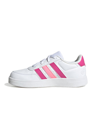 Sneakers bianche e rosa con lacci ADIDAS Breaknet 2.0 K