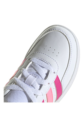 Weiße und rosa Schnürsneaker ADIDAS Breaknet 2.0 K