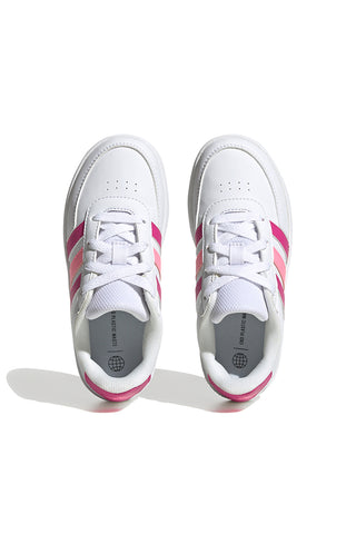 Sneakers bianche e rosa con lacci ADIDAS Breaknet 2.0 K