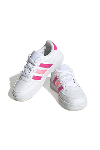 Sneakers bianche e rosa con lacci ADIDAS Breaknet 2.0 K