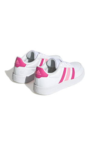Sneakers bianche e rosa con lacci ADIDAS Breaknet 2.0 K