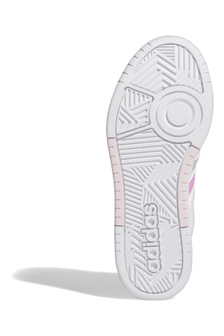 Weiße und rosa Turnschuhe Adidas Hoops 3 Bold W