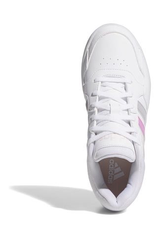 Weiße und rosa Turnschuhe Adidas Hoops 3 Bold W