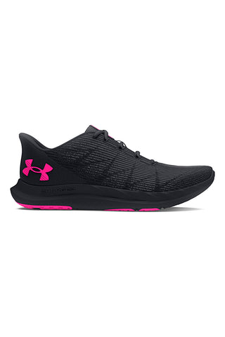 Schwarze Laufschuhe mit fuchsiafarbenen Details UNDER ARMOUR W CHARGED SPEED SWIFT
