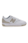 Weiße und goldene Sneakers mit durchbrochenem Obermaterial NEW BALANCE BB80RTG