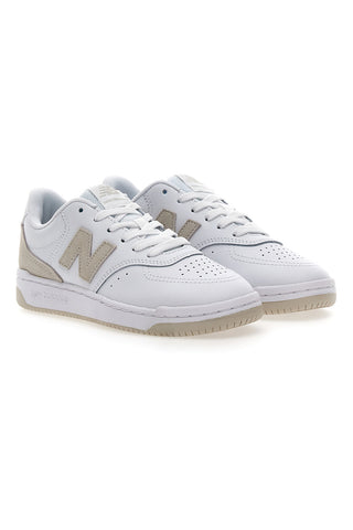 Weiße und goldene Sneakers mit durchbrochenem Obermaterial NEW BALANCE BB80RTG