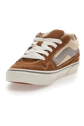 Braune und beige Sneakers mit Vans Caldrone Waffle-Sohle