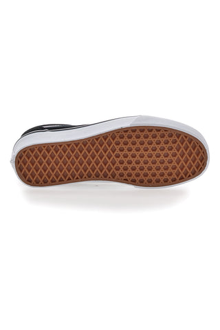 Schwarze Turnschuhe mit Obermaterial aus Vans Ward-Leder