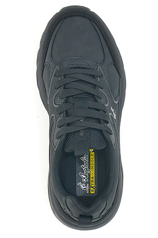 Schwarze Sneakers mit extra australischer Innensohle AU42W113