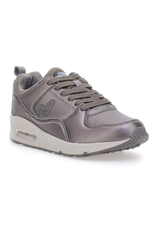 Australische AU32W111 AIR PLUS Metallic-Grau-Sneaker mit Memory-Komfort