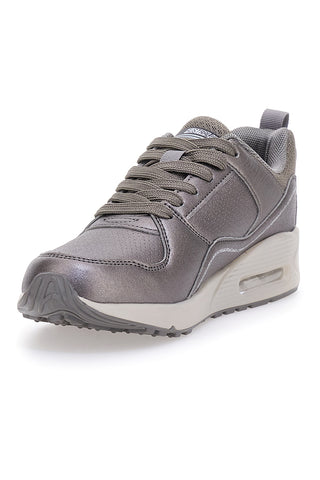 Australische AU32W111 AIR PLUS Metallic-Grau-Sneaker mit Memory-Komfort