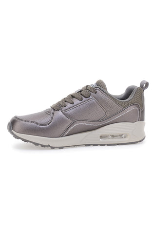 Australische AU32W111 AIR PLUS Metallic-Grau-Sneaker mit Memory-Komfort