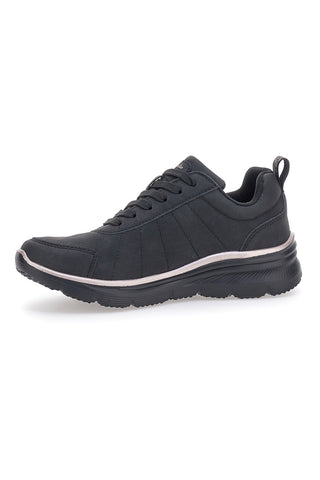 Schwarze Sneakers mit australischen Golddetails AU32W504