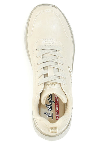 Cremefarbene Sneakers mit Memory Comfort Australian AU32W504