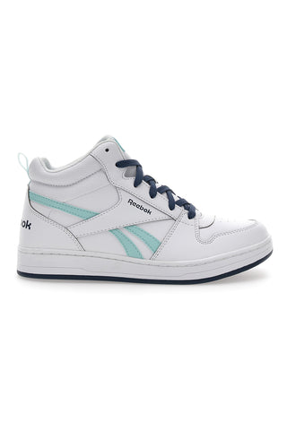 Reebok Royal Prime Mid-Cut-Sneaker in Weiß und Blau