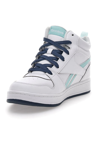 Reebok Royal Prime Mid-Cut-Sneaker in Weiß und Blau