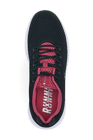 Schwarzer Laufschuh mit rosa Details CHAMPION SPRINT