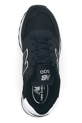 Schwarze Sneakers mit weißen Details NEW BALANCE 500