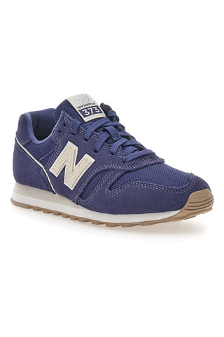 Sneakers blu con tomaia in pelle New Balance 373