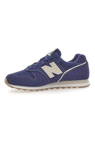 Sneakers blu con tomaia in pelle New Balance 373