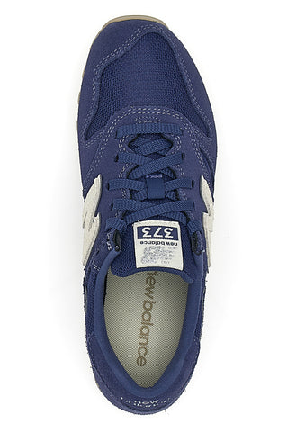 Sneakers blu con tomaia in pelle New Balance 373