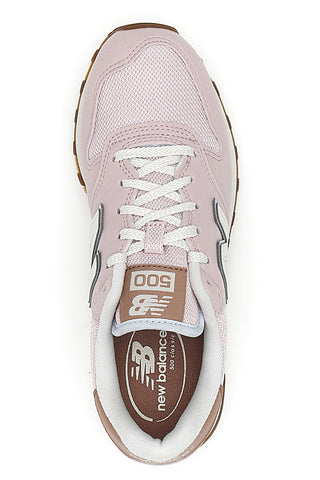 Sneakers rosa con inserti in tessuto New Balance 500