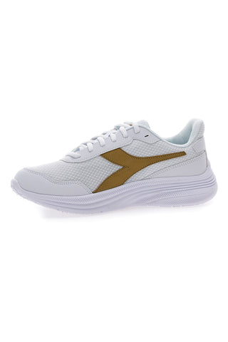 DIADORA EAGLE 8 W Laufschuhe in Weiß und Gold
