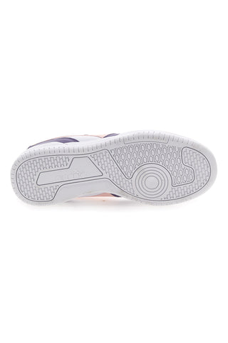 Weiße und lila Sneakers mit rosa Logo DIADORA RAPTOR LOW SPOTTED GS