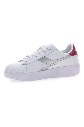 Sneakers Bianche con Logo Argento DIADORA GAME STEP METAL GS