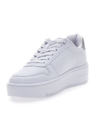Schwarze Sneakers mit Plateausohle Champion RD18 PLAT Chromo