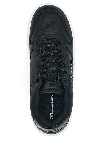 Schwarze Sneakers mit Plateausohle Champion RD18 PLAT Chromo