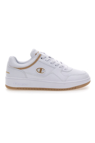 Weiße Sneakers mit beigefarbenem Detail CHAMPION RD18 LOW