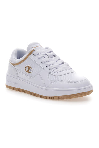 Weiße Sneakers mit beigefarbenem Detail CHAMPION RD18 LOW