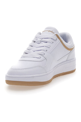 Weiße Sneakers mit beigefarbenem Detail CHAMPION RD18 LOW