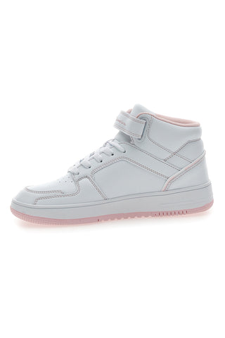 Sneakers Bianche e Rosa Con Strappo Champion RD18 2 MID G GS
