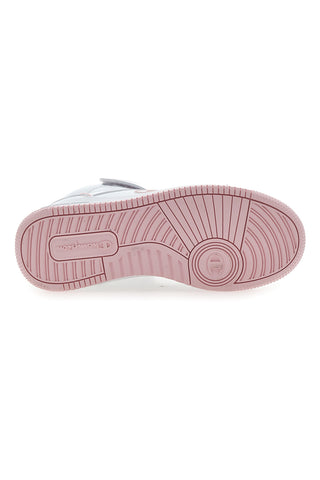 Champion – Weiße und rosa Sneakers mit Klettverschluss RD18 2 MID G GS