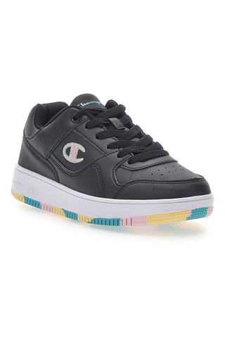 Schwarze Sneakers mit farbiger Sohle RD18 Low G GS
