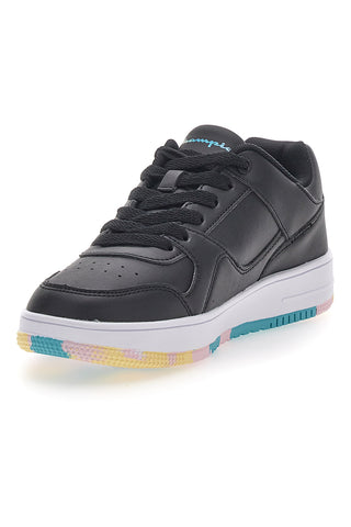 Schwarze Sneakers mit farbiger Sohle RD18 Low G GS