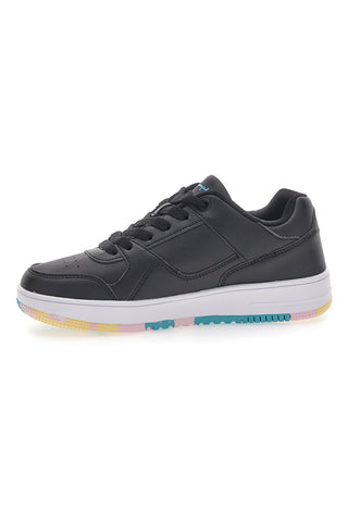 Schwarze Sneakers mit farbiger Sohle RD18 Low G GS