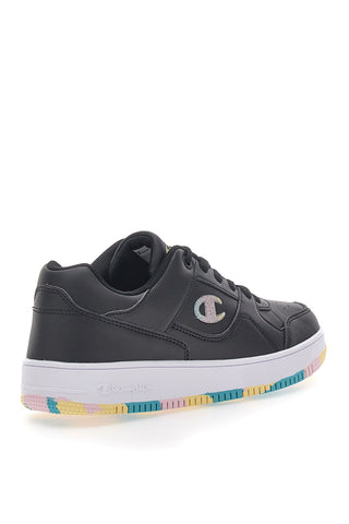 Schwarze Sneakers mit farbiger Sohle RD18 Low G GS